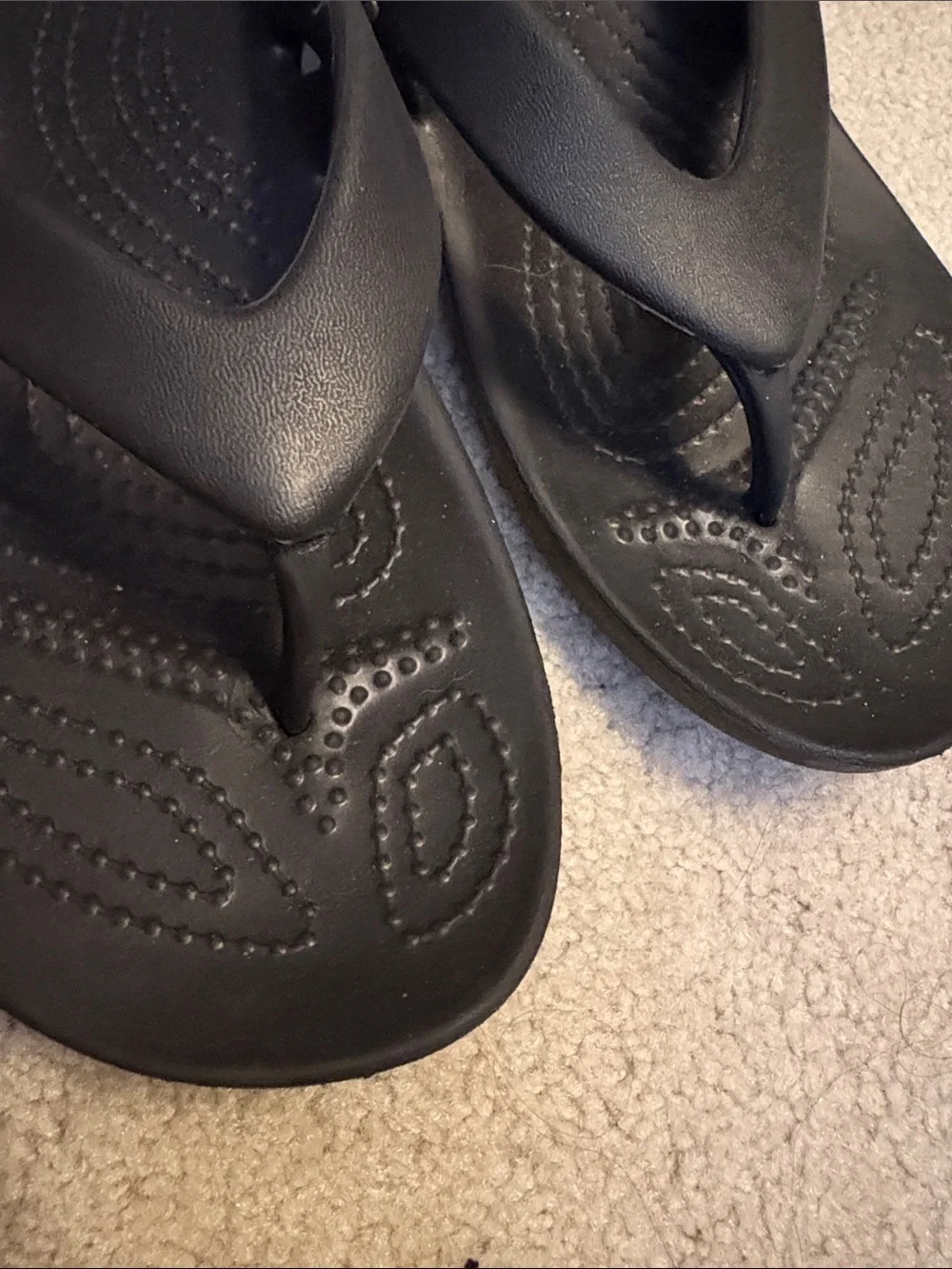 CROCS Kadee Flip Flops Black Sz 8